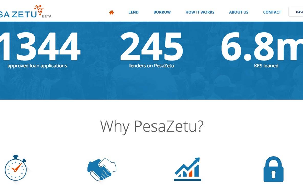 Pesa Zetu Peer to Peer Lending Platform Image
