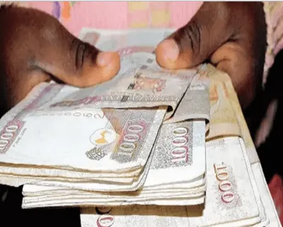 Hands Holding Money Image